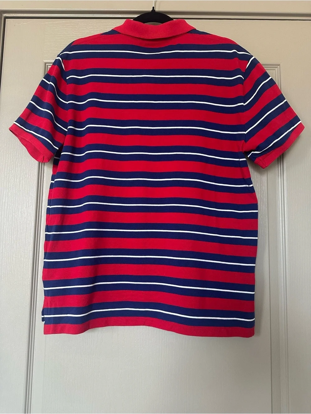 Polo Ralph Lauren Custom Slim Fit Striped Polo Shirt Red Navy White Large
